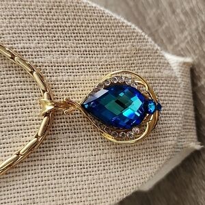 Blue Crystal Necklace